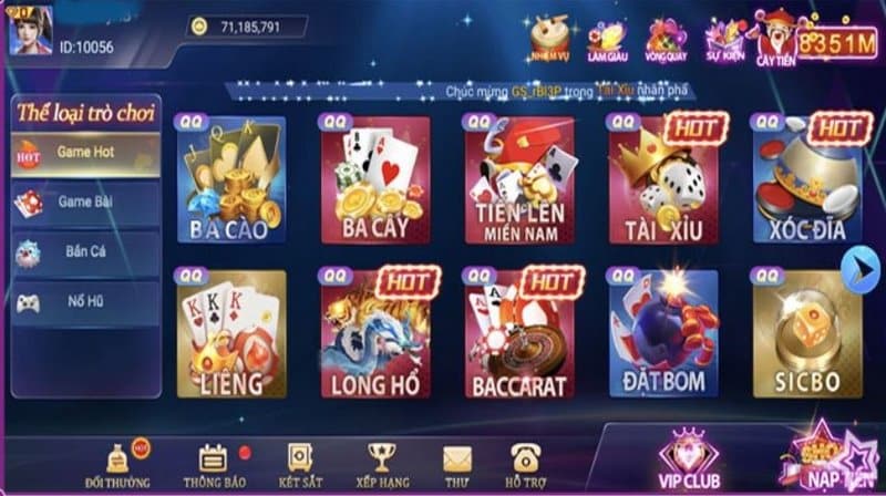 QQ game bài đổi thưởng