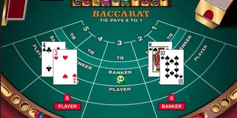 Bàn cược khi chơi baccarat 