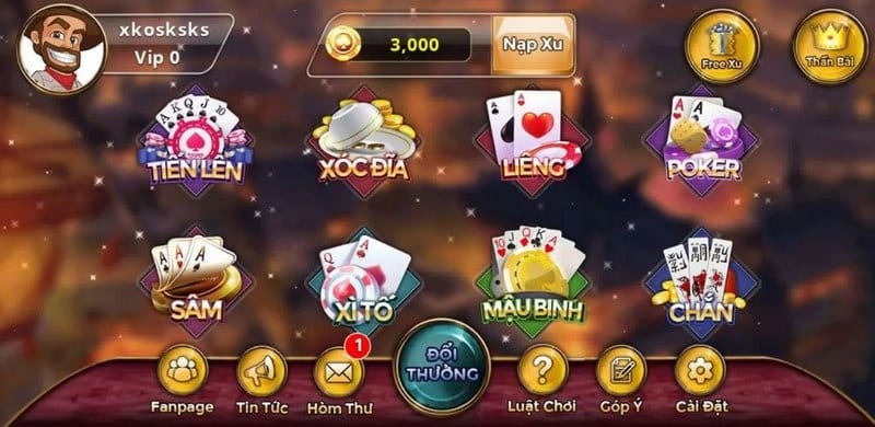 Game bài 52fun đổi thưởng