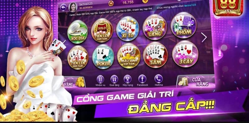 Game đánh bài đổi thưởng 88