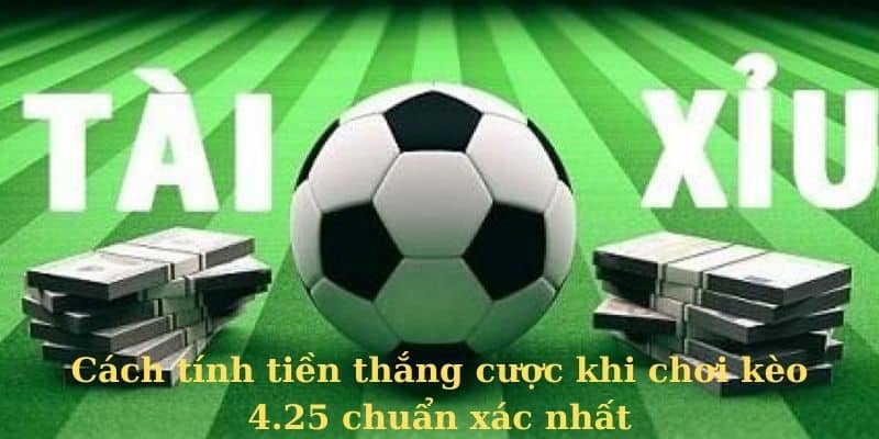 Cách tính tiền thắng cược khi chơi kèo 4.25 chuẩn xác nhất