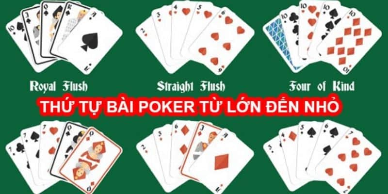 Các thứ tự Poker đồng nhất