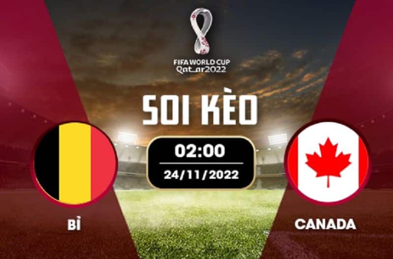 Soi kèo Bỉ vs Canada